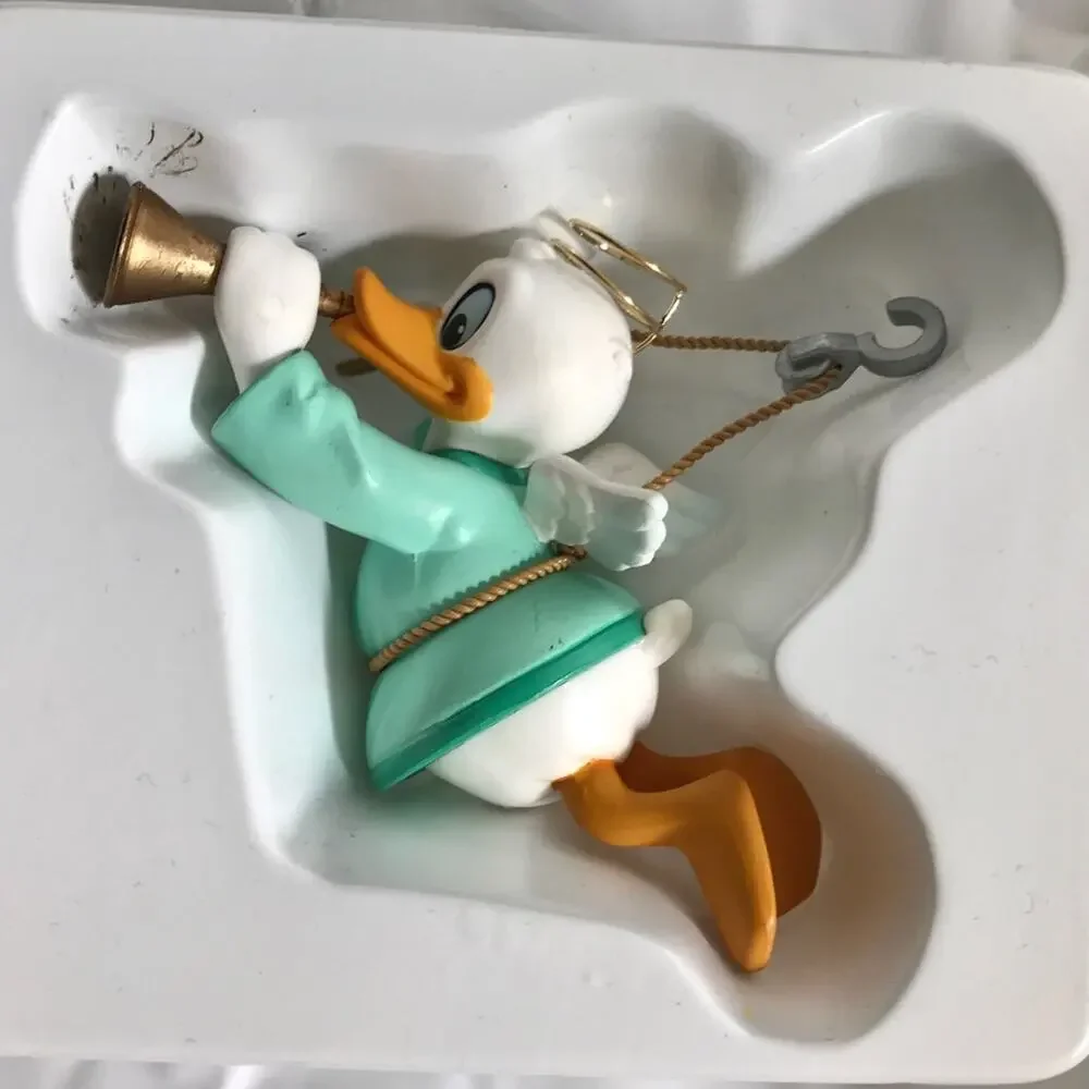 Disney Vintage Donald Duck Angel Resin Grolier Christmas Magic Collection